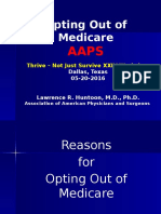 Opting Out of Medicare: Thrive - Not Just Survive XXIV Workshop