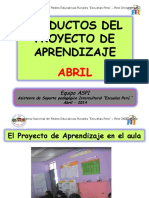 Productos Del Proyecto de Aprendizaje - Abril