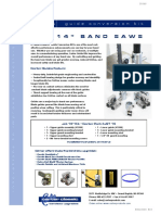 Carter Products Jet Bandsaw Guide Conversion Kit Installation Instructions