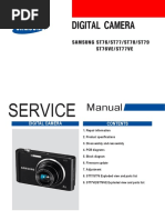 Manual de Serviço Câmera Samsung St76 St77