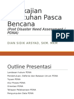 Pengkajian Kebutuhan Pasca Bencana