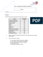 Tutorial 2: National Income Accounting: Name: Marks: Section