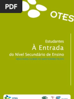 Relatorio global á entrada dos alunos no ensino secundario