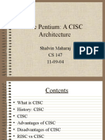 Pentium a CISC Architecture by Shalvin Maharaj
