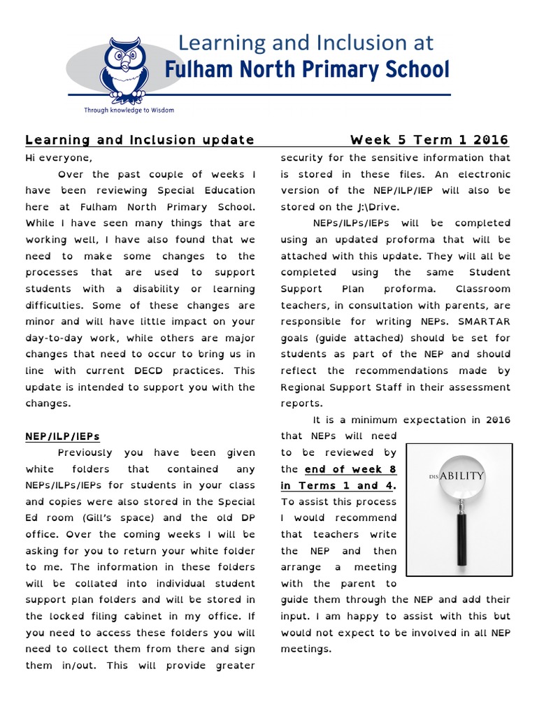 Special Education Updates for Teachers | PDF | Dyslexia | Inclusion ...