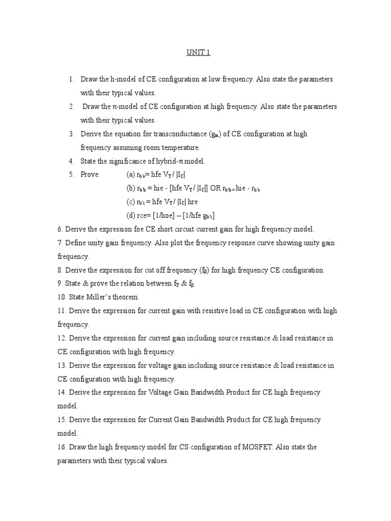 Electronic Circuit Analysis | PDF | Electrical Resistance And ...