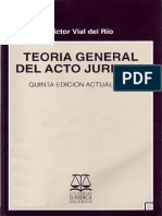 Teoria General Del Actojuridico Vial Del Rio