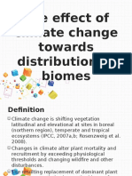 The Effect of Climate Change Towards Distribution Of