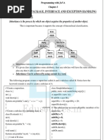 Inheritance, Package, Interface and Exception Handling 3.1 Inheritance