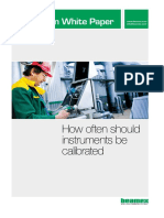 Beamex White Paper How Often Should Instruments Be Calibrated