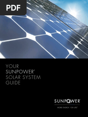 Mn Sunpower Solar System Homeowners Manual Lease