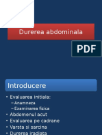 Durerea Abdominala