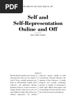 Download Self and Self Representation Online by Nacho Gomez SN315038874 doc pdf