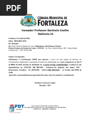 Ofício  308.GAB21-2016