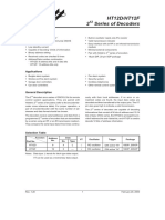 HT12D/HT12F 2 Series of Decoders: Features