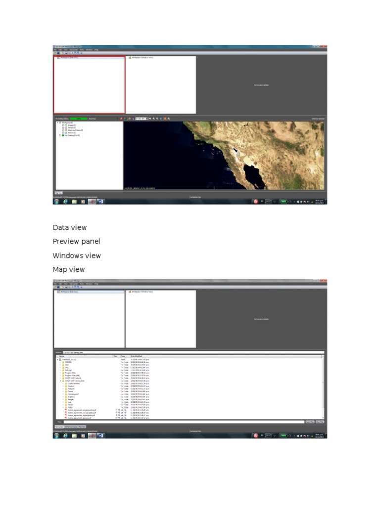 Data View Preview Panel Windows View Map View | PDF