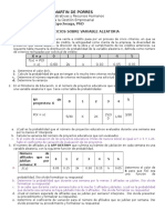 Ejercicios Sobre Variable Aleatoria