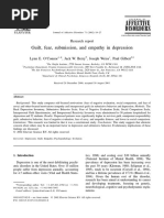 Guilt, Fear, Submission, And Empathy in Depression