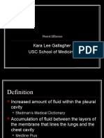 Kara Lee Gallagher USC School of Medicine: Pleural Effusions