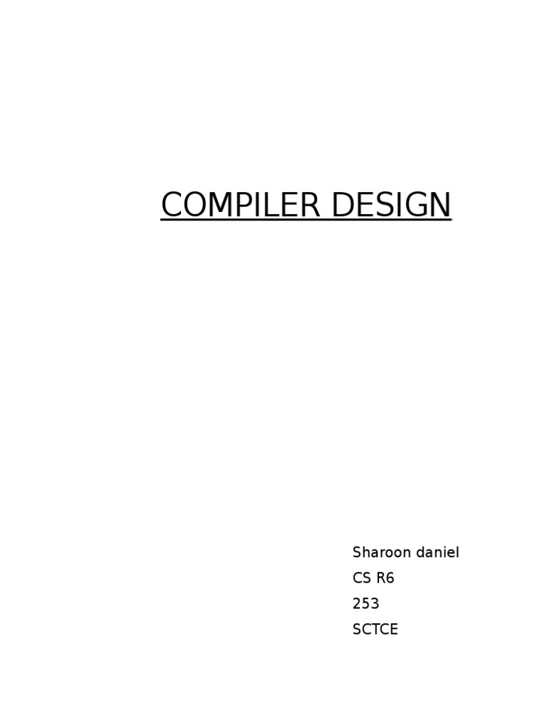 Compiler Design: Lexical Analysis Code | PDF | Notation | Computer ...