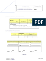 Procedimientos Productos Quimicos