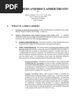 Download Disclaimer and Disclaimer Trusts by robertkolasa SN31506820 doc pdf