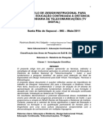 Um Modelo de Design Instrucional para Cursos de Educação Continuada À Distância em Engenharia de Telecomunicações (TV Digital)