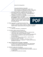 Secuencia Para La Elaboración Del Diagnostico