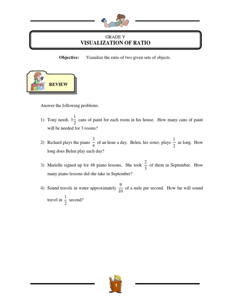 Ratio Visualization Exercises for Students | PDF | Language Arts ...
