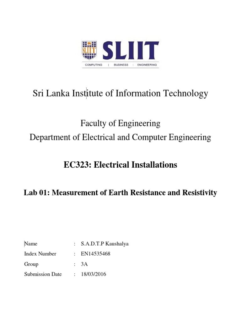 Ground Resistance Lab | Electric Current | Electric Power