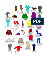 vocabulary roupas