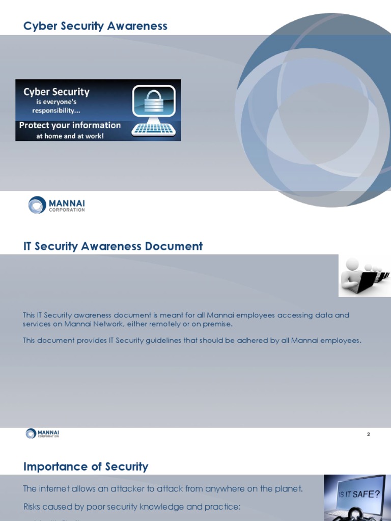 Cyber Security Awareness | PDF | Computer Security | Security