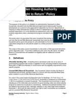 right to return policy english
