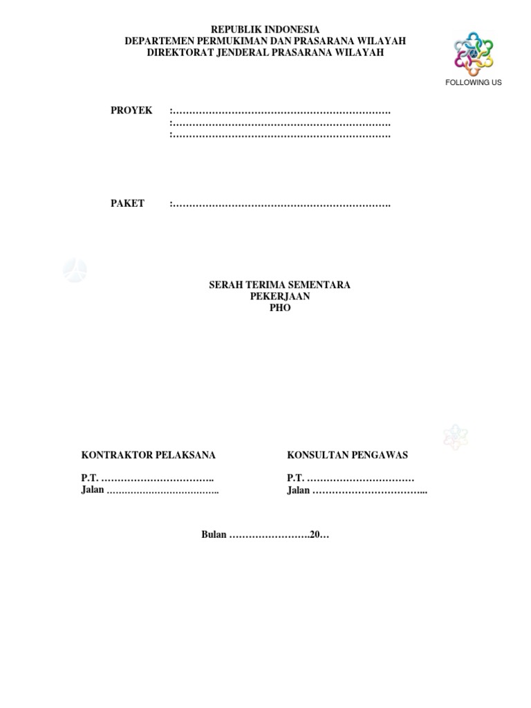 Contoh Berita Acara Serah Terima Pekerjaan Kontraktor Pdf