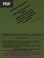 REVISÃO (1º BIMESTRE) FILOSOFIA, MITO, CULTURA, NATURAL