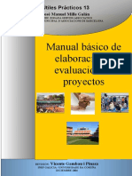 Manual de Elaboración y Evaluación de Proyectos 2004