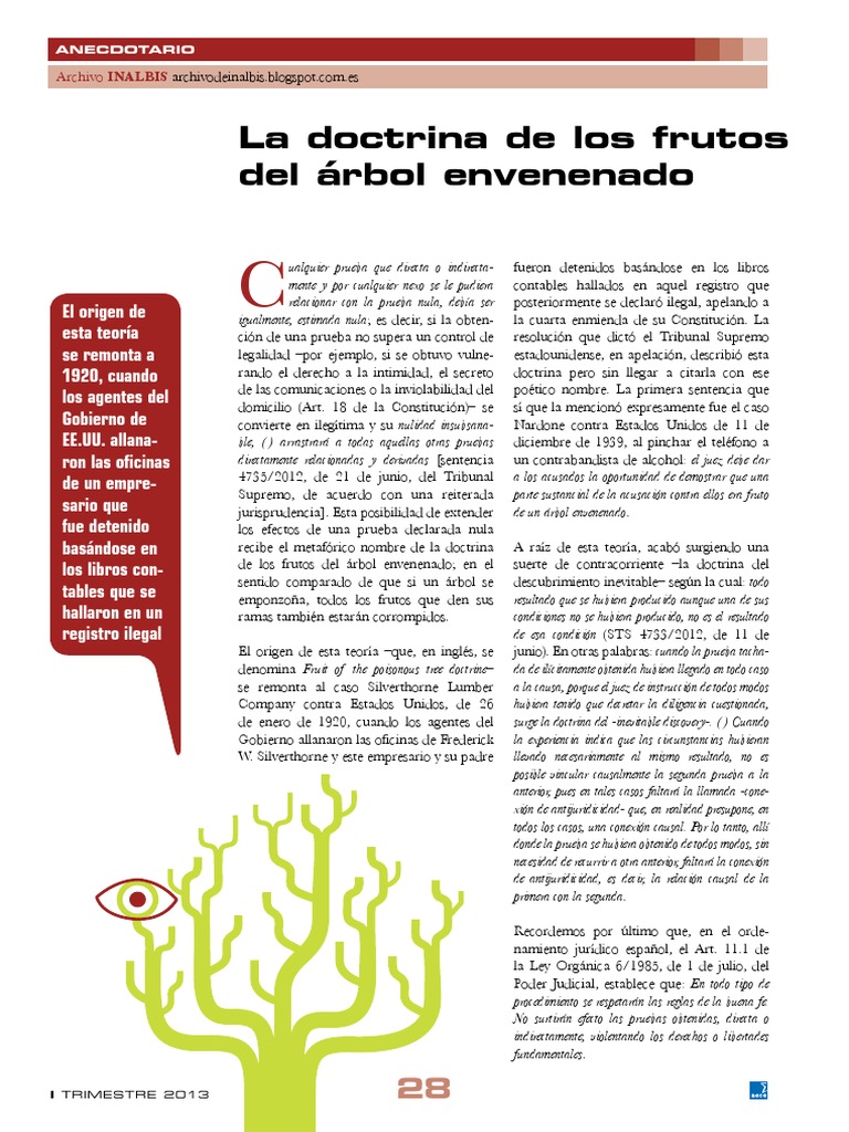 Teoria del arbol envenenado