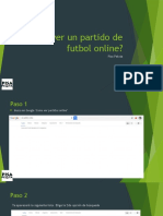Cómo Ver Un Partido de Futbol Online