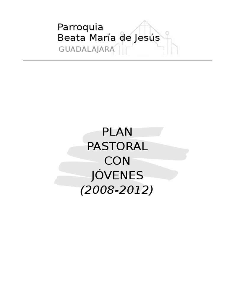 Plan Pastoral Juvenil 2008-2012 | PDF | Sacerdote | Juventud