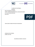 Ensayo, Propuesta Pedagógica PDF