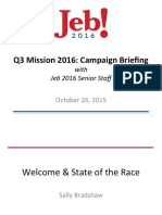 Presentation explaining Jeb Bush's candidacy for president