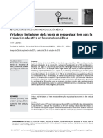 (AR)Virtudes y Limitaciones de La Teoría de Respuesta Al Ítem Para La Evaluación Educativa en Las Ciencias Médicas (2014)