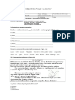 Evaluación de Lenguaje y Comunicación en 2° Básico