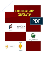 HR Policies at SONY Corporation BD 