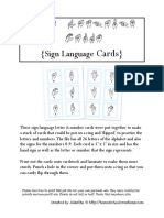 Kids Learn: Sign Language Cards