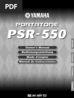 PSR550 yamaha