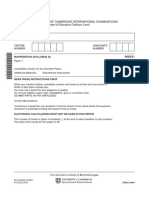 University of Cambridge International Examinations: General Certificate of Education Ordinary Level