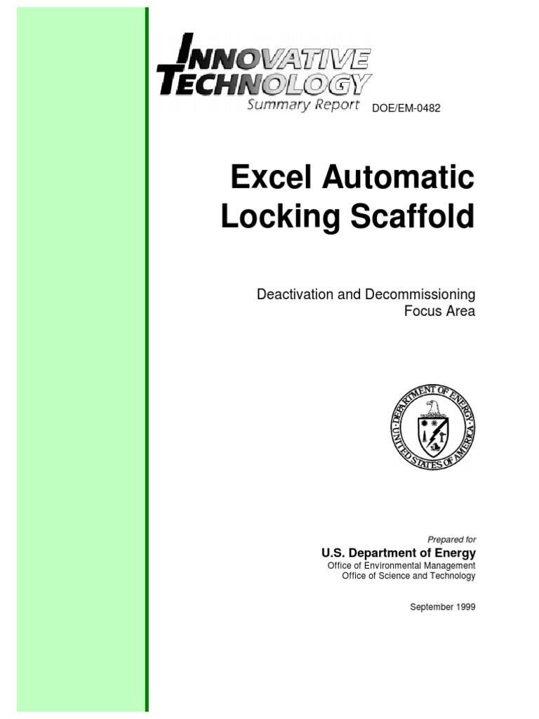 Excel Automatic Locking Scaffold | PDF | Scaffolding | Occupational ...