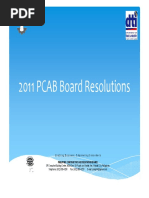 PCAB Board Resolution 2011 - 12 Pages