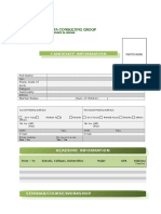 JCG Candidate Information Form